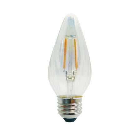 

4W Led F15 2700K Filament E26 Fiesta Bulb Clear Iridescent Fully Compatible Dimming Pack of 6