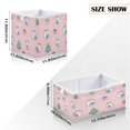 thumbnail image 2 of Foldable Fabric Storage Bin Home Cubes Clothing Organizer Bins Large Collapsible Box Basket for Home Organizer Cat Holding Christmas Gifts, 2 of 7
