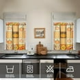 thumbnail image 2 of Fall Kitchen Curtains 36 Inch Short - 2 Panel Set, Autumn Harvest Print, Rod Pocket Window Treatment for Thanksgiving, Farmhouse, Cafe, Living Room - Machine Washable, 2 of 4