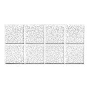Armstrong 2x4 Cortega Second Look Acoustic Mineral Fiber Ceiling Tiles for Suspended Ceiling Grids, 10-Tiles per Pack, White