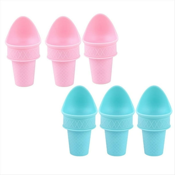 Pala de Cono de Helado, Cuchara de Cono de Helado para Niños, Mini Cono de Helado Reutilizable
