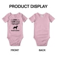 thumbnail image 3 of Sorry I Can't I Have Plans With My Belgian Laekenois Love Pet Dog Cute Baby Romper (Pink, 3-6 Months), 3 of 5