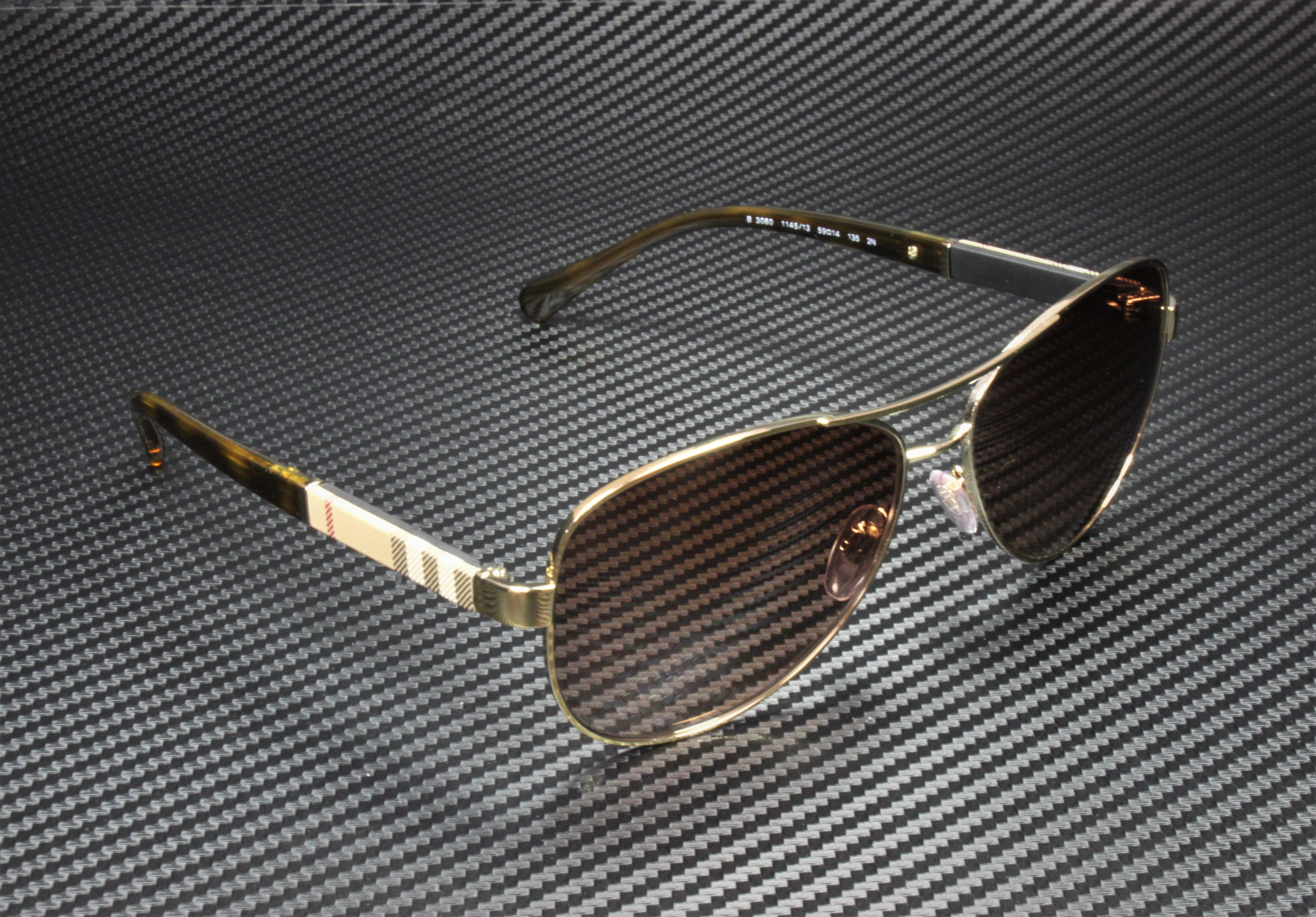 Women's Gradient BE3080-114513-59 Brown Aviator Sunglasses