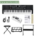 thumbnail image 4 of Glarry 61 Keys  Keyboard with Piano Stand, Piano Bench, Built In Speakers for Beginners, 4 of 9