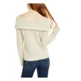 thumbnail image 2 of FRESHMAN FOREVER Womens Beige Printed Long Sleeve Off Shoulder Blouse M, 2 of 4