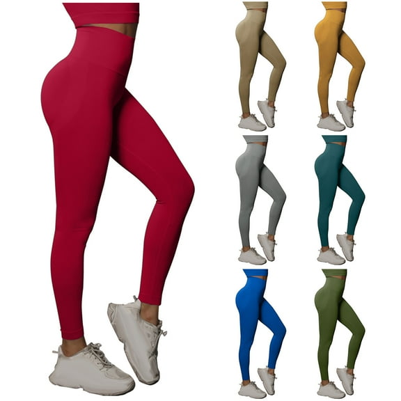 HAPIMO Yoga Legging Flared Pants for Women Geometry Western Ethnic High Rise Trousers Running Sports Stretch Trendy Clothes Fall Blue