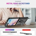 thumbnail image 4 of For Samsung Galaxy Z Flip 7 Case ,Heavy Duty Shockproof Body Phone Cover Built in Metal Rotated Magnetic Ring Holder Kickstand,Dual Layer Military-Grade Drop protection,Black, 4 of 8