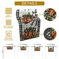 thumbnail image 5 of Polka Dot Orange Pumpkin Table Runner, Autumn Thanksgiving Kitchen Dining Table Decoration for Home Party Decor 13x48 Inches, 5 of 9