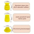 thumbnail image 3 of 18 Piece Stainless Steel Silicone Caulking Nozzle Applicator Finishing Tip Tool With Accessory, 3 of 5