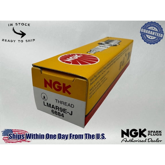 NGK Genuine OEM Authentic Spark Plugs LMAR9E-J - 2 PACK