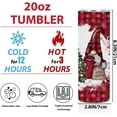 thumbnail image 5 of Christmas Gnomes Gifts for Women Sister Winter Coffee Mug with Lids Skinny Straight Tumbler Stainless Steel Water Glasses Tea Cup Cups for Hot and Cold Drinks Gnome Gifts for Birthday Friendship, 5 of 6