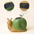 thumbnail image 4 of Solar Powered Snail Garden Decoration Statue Animal Statue, Solar Powered Resin Animal Figurine Light Lamp Outdoor Ornaments, For Garden Entrance Chri, 4 of 5