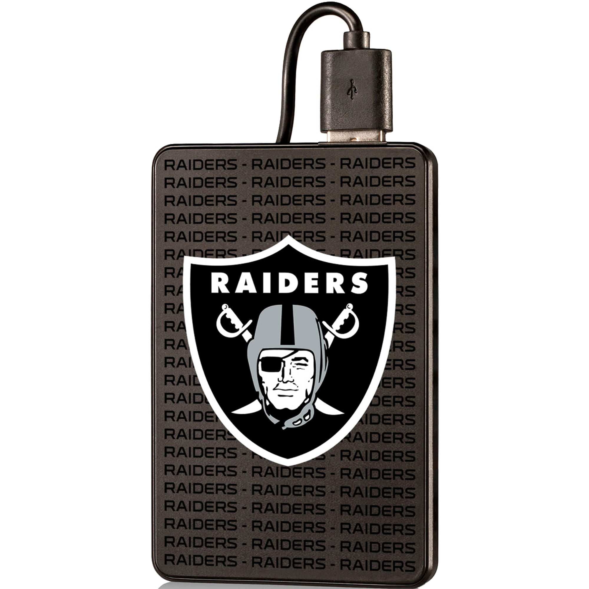 Las Vegas Raiders Text Backed 2000 MAh Credit Card Powerbank Walmart Las Vegas Raiders Text Backed 2000 MAh Credit Card Powerbank Walmart