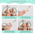 thumbnail image 4 of Oazouf Cat Nail Clipper with LED and UV Light, Pet Claw Trimmer with Safe Lock for Cats Dogs Rabbits Birds Small Animals, Green, 4 of 10