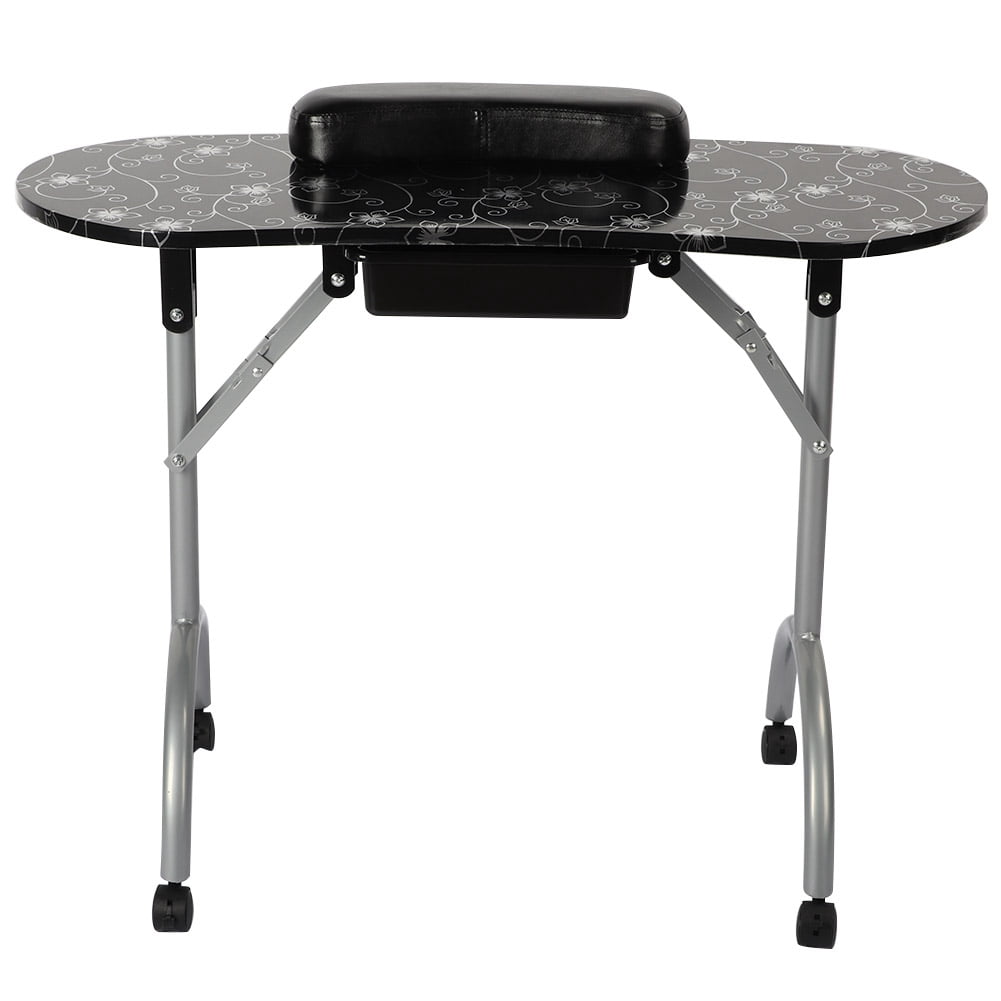 Greensen Portable Manicure Table Folding High Density Board Nail Art Desk with Bag, Foldable