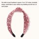 thumbnail image 4 of Banda de Terciopelo con Perlas para Mujer, Accesorio Elegante para el Cabello, Diseño Retorcido, Perlas Blancas, Ideal para Fiestas y Eventos Especiales., 4 of 6