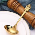 thumbnail image 4 of Cazo de sopa de acero inoxidable 304 PENGJJMXG con pala dorada Chapada en oro S, 4 of 5