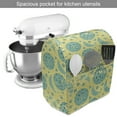 thumbnail image 2 of Moon Stand Mixer Cover, Grunge States of the Moon Stars Pattern Vintage Color Palette Retro Design, Kitchen Appliance Organizer Bag Cover with Pockets, 5 Quarts, Yellow Turquoise Teal, by Ambesonne, 2 of 4
