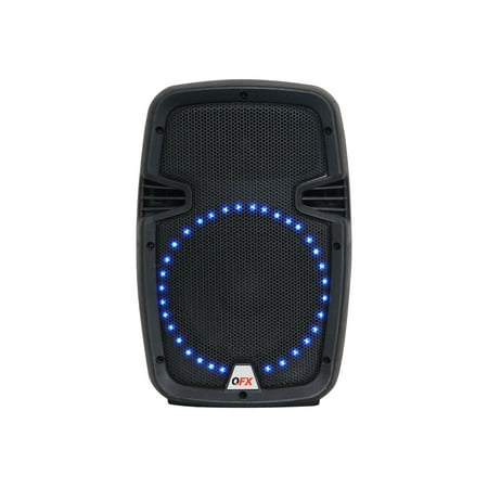 QFX XF-88 - Speaker - for PA system - wireless - Bluetooth - 2-way - black