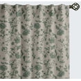 thumbnail image 1 of Vargottam 84 Inch Rod Pocket/Back Tab Cotton Curtains for Windows and Doors - Light Filtering Cotton - Light Filtering Drapes For Doors - Set of 2 Panels, 52"x84" - Floral Vine Pattern (Green), 1 of 8