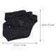 thumbnail image 5 of GOOHOCHY Guantes de gimnasio para hombre y mujer, de silicona antideslizante, sin dedos, acolchados con correa para la muñeca y protección para la palma (negros, talla M), 5 of 7
