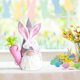 thumbnail image 2 of Conejito de Pascua de peluche, muñeco de peluche de elfo sueco hecho a mano, regalos de conejo, lindo conejito enano sin rostro de Pascua, adornos para el hogar, decoración del hogar, 2 of 5