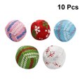 thumbnail image 4 of 10pcs Christmas Pet Cat Toy Patch Ball Toy Kitten Teaser Biter for Pet Cat Kitten (Random Color), 4 of 8