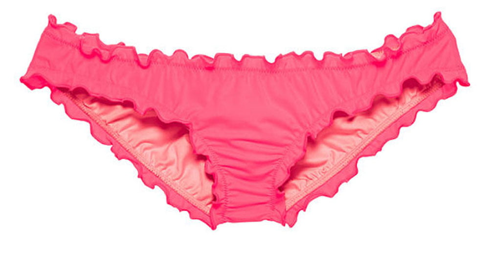 VS VICTORIA'S SECRET PINK Swim Low-rise Back Ruched Cheeky Mini Bikini Bottom XS