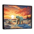 thumbnail image 2 of Designart "Adventures in Churchill, Canada I" Animals Floater Framed Canvas Art Print, 2 of 7
