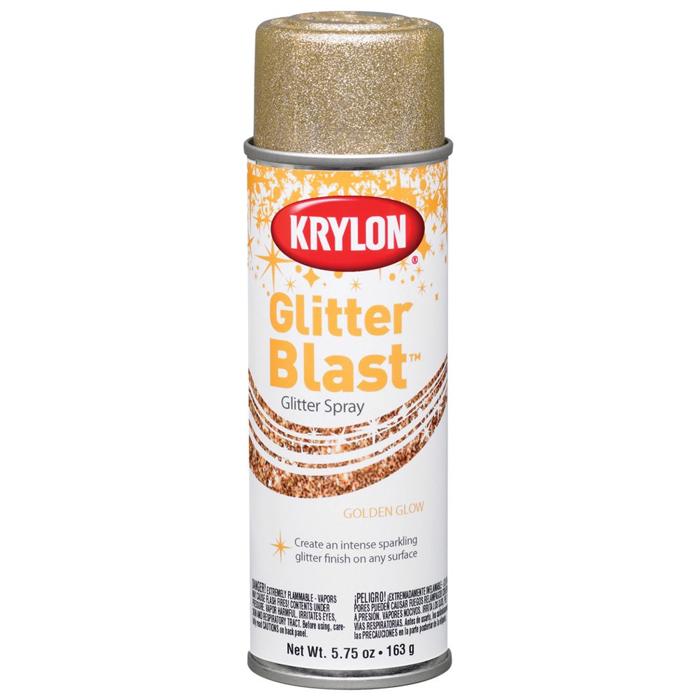 Krylon Glitter Blast Spray Paint, 5.7 oz., Golden Glow