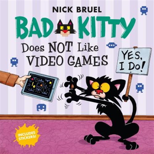 Pre-Owned Bad Kitty Does Not Like Video Games: Includes Stickers (Paperback) 1626725829 9781626725829