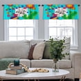 thumbnail image 5 of LALILO Kitchen Curtain Valance Colorful Summer Lake Scene Rod Pocket Window Curtain 52"x 18" Set of 2, 5 of 7