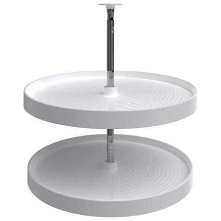 

Rev-A-Shelf 2062-24-11-1 24 Inch Polymer Full Circle 2 Shelf Lazy Susan White