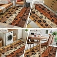 thumbnail image 5 of Area Rugs for Living Room Bedroom, Burnt Orange Brown 4'x6' Rug Washable Carpet Runner Indoor Outdoor, Farmhouse Dog Paw Vintage Non Slip Accent Floor Mats Rug for Kitchen, Office, 5 of 8