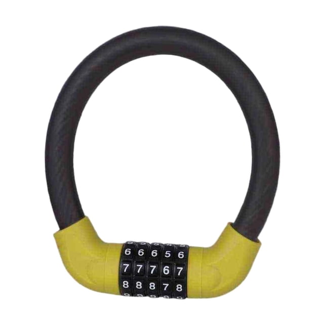AWHAO Bike Lock 5 Digit Combination Equipment High Performance Versatile Keyless Heavy Yellow