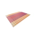 thumbnail image 3 of Unique Loom Outdoor Striped Collection Area Rug - Dash (4' 1" x 6' 1" Rectangle Peach and Salmon/Ivory), 3 of 9