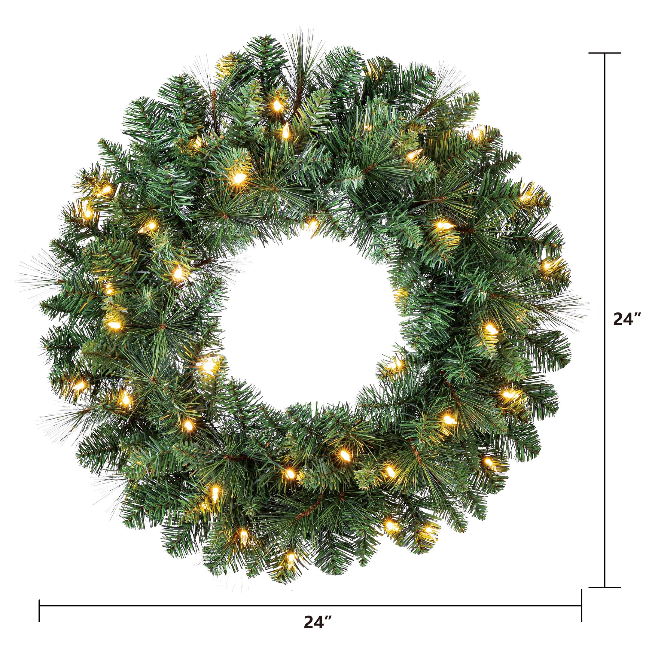 2022white × green christmas wreathe① 36