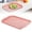 Pink, variant on Rectangular Serving Tray, Plastic Multipurpose Tray for indoor and Kitchen, Yule Log Pan, Pink (43.5X30Cm)