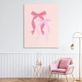 thumbnail image 2 of Stupell Industries Striped Bows on Pink Canvas Wall Art design by Krissy Mast, 48 x 36, 2 of 7