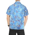 thumbnail image 2 of HAPPY BAY Men's Holiday Tropical Party Aloha Shirts Short Sleeve Button Down Beach Hawaiian Shirt for Men XL Allover Palm, Blue, 2 of 6