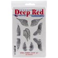 thumbnail image 1 of Deep Red Stamps Wings Rubber Stamp Set3 x 4inches, 1 of 4