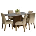 thumbnail image 1 of Juego de Comedor Mesa con Tapa de Madera 6 Sillas Marrón/Gris/Imperial Renata Madesa, 1 of 7