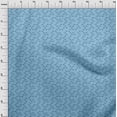 thumbnail image 4 of oneOone Polyester Spandex Medium Blue Fabric Conversational Moustache Fabric For Sewing Printed Craft Fabric By The Yard 56 Inch Wide, 4 of 4