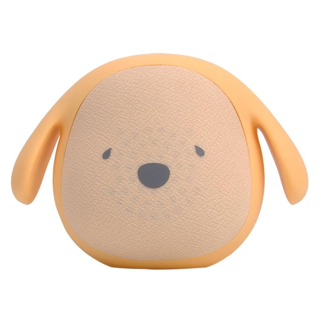 Seitruly Altavoz Bluetooth para niños, perro, reproductor de música recargable inalámbrico, altavoz Bluetooth resistente al agua de silicona Sistemas de cine en casa Amarillo
