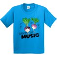 thumbnail image 3 of Inktastic Turnip the Music Partying Vegetables Youth T-Shirt, 3 of 5