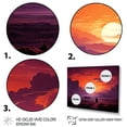 thumbnail image 3 of Designart "Amethyst Sands Desert Wanderlust III" Landscapes Framed Wall Art Decor - Global Yellow Desert Hallway Framed Wall Art Decor, 3 of 6