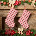 thumbnail image 6 of Vsdgher Checkered Christmas With Snowflakes Christmas Stockings 18 inch Large Kids Stocking Bags Hanging Socks for Christmas Decor Decorations, 6 of 7