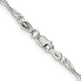 thumbnail image 3 of 925 Sterling Silver 3mm Singapore Chain Bracelet, 3 of 5