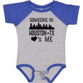 thumbnail image 3 of Inktastic Houston Texas Someone Loves Me Skyline Boys or Girls Baby Bodysuit, 3 of 5