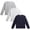 Egret White/Light Grey/Blue, variant on Lee Boys Thermal Shirt Soft Cozy Waffle Knit Thermal Top Long Sleeve Tee Shirts for Boys 3 Pack